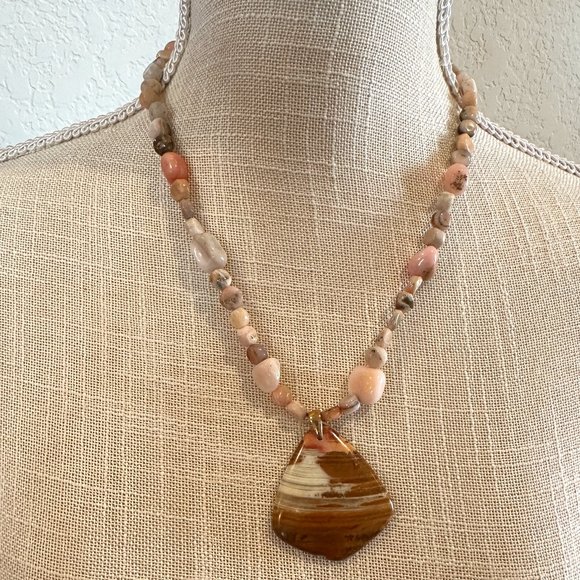 Vintage Jewelry - Vintage One-of-a-Kind Stone Necklace